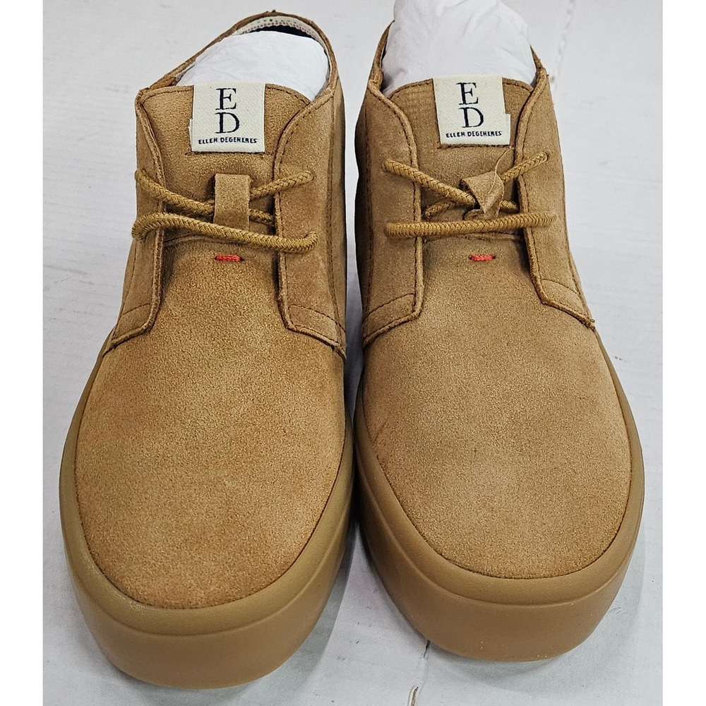 ED Ellen DeGeneres Dax Honey Bucato Suede Chukka Boots Womens 6M EDA-DAX New‎
